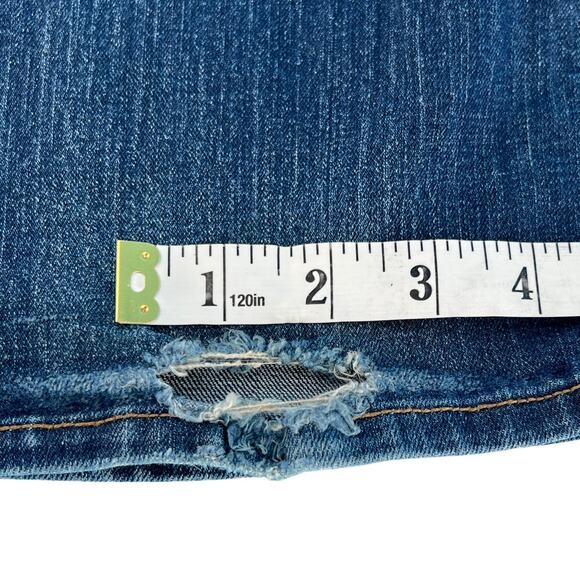 Old Navy Curvy Profile Bootcut Mid Rise Jeans Size 12 Short Blue Denim - Picture 7 of 12